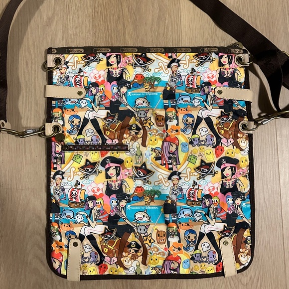 LESPORTSAC x Tokidoki Corriere Pirates Messenger Bag RARE - Picture 2 of 7